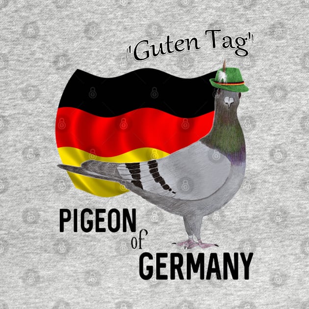 Pigeon of Germany Greeting by KC Morcom aka KCM Gems n Bling aka KCM Inspirations